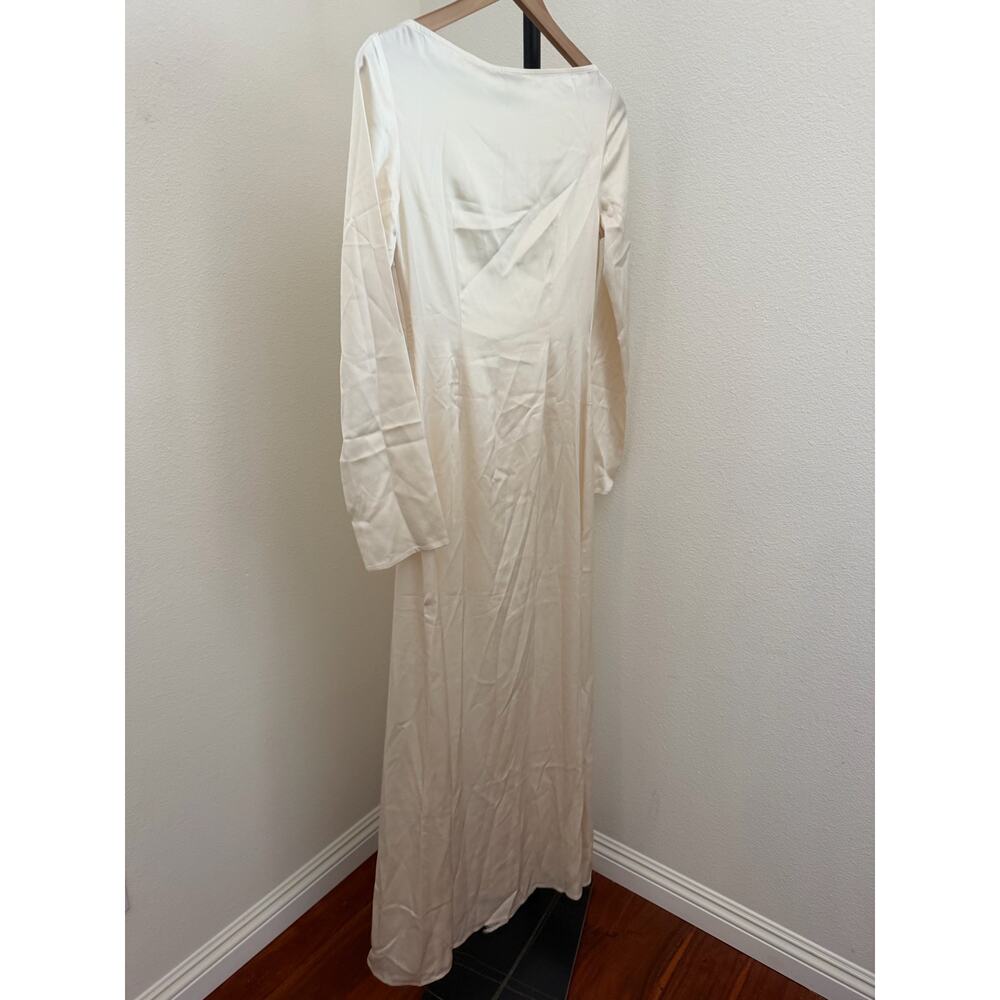 New O.P.T Magdalene Dress satin ivory size M $297 - Picture 7 of 7
